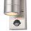 LAP Bronx Outdoor Up & Down Wall Light With PIR Sensor Stainless Steel