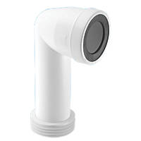 McAlpine  WC-CON8E 90° WC Pan Connector White 110mm