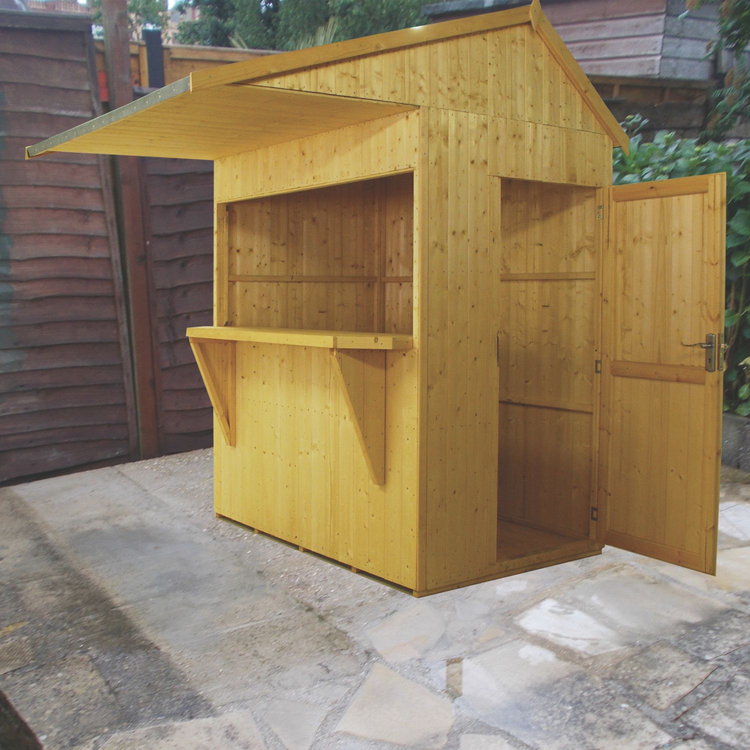 Shire 6' x 4' (Nominal) Apex Shiplap Timber Bar & Garden Store (6214X)