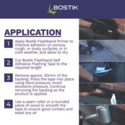 Bostik Flashband & Primer Grey 3.75m x 100mm