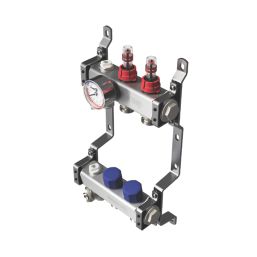 Warmup 2 Port S3 Underfloor Heating Manifold Stainless Steel