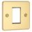 Knightsbridge  1-Module Modular Faceplate Polished Brass