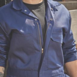 Site Betoia Womens Stretch Coveralls Blue Size 8 28" L