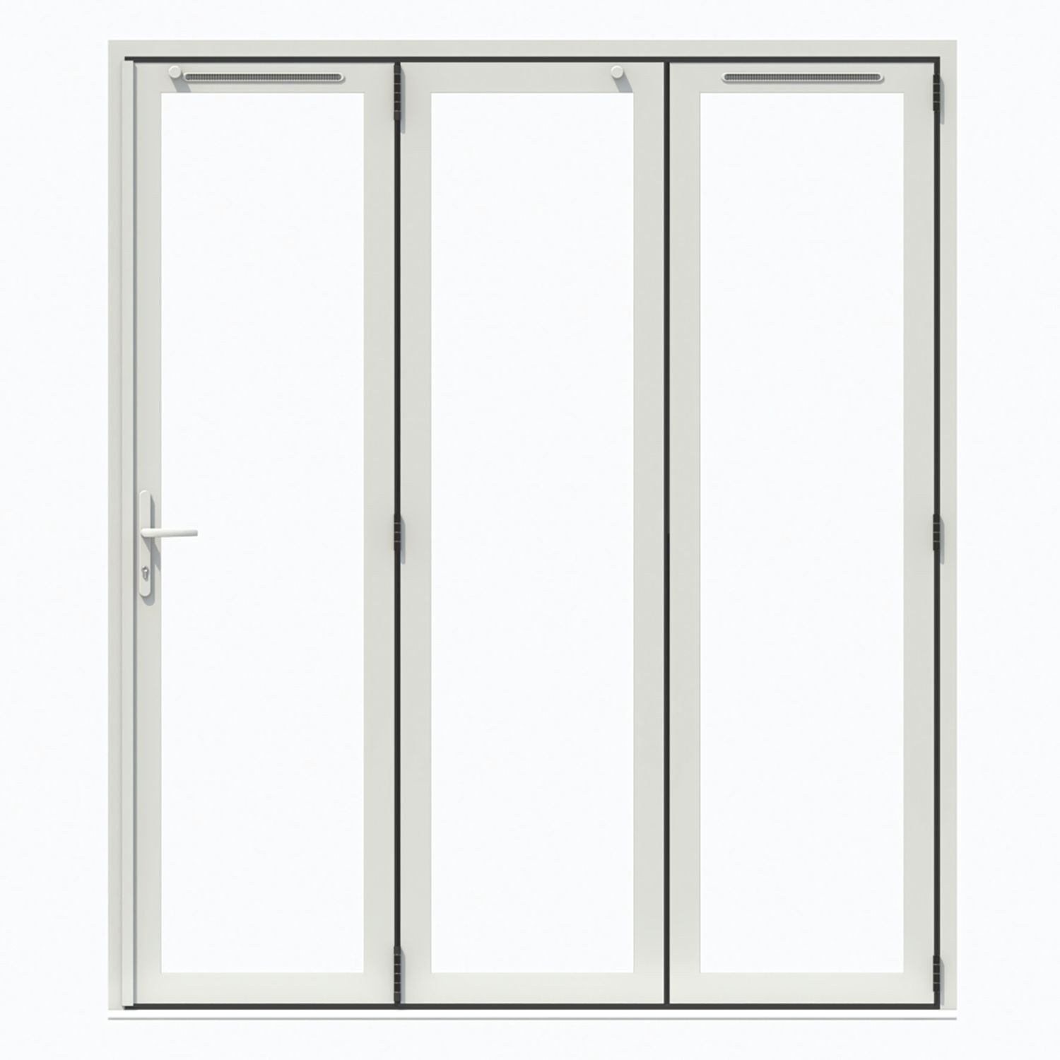 Green & Taylor 3-Door White Aluminium Bi-Fold Patio Right-Hand Opening External Doors 2090mm x 1790mm (621CT)