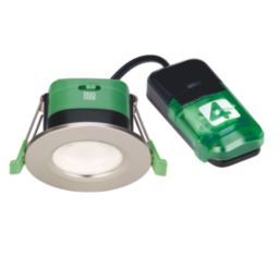 4lite Kana Fixed  Fire Rated LED Downlight  Satin Chrome 5/7W 640lm-830lm 6 Pack