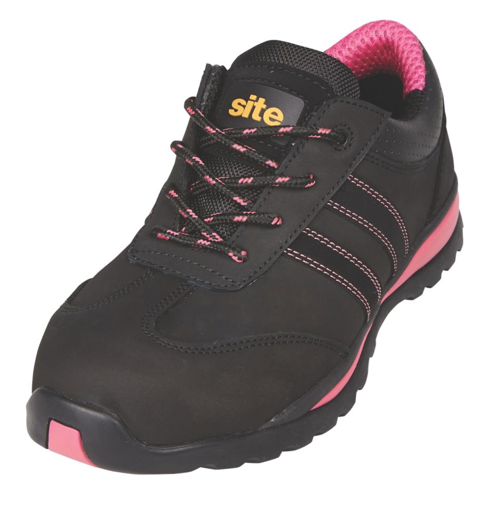 Steel toe shop cap ladies trainers