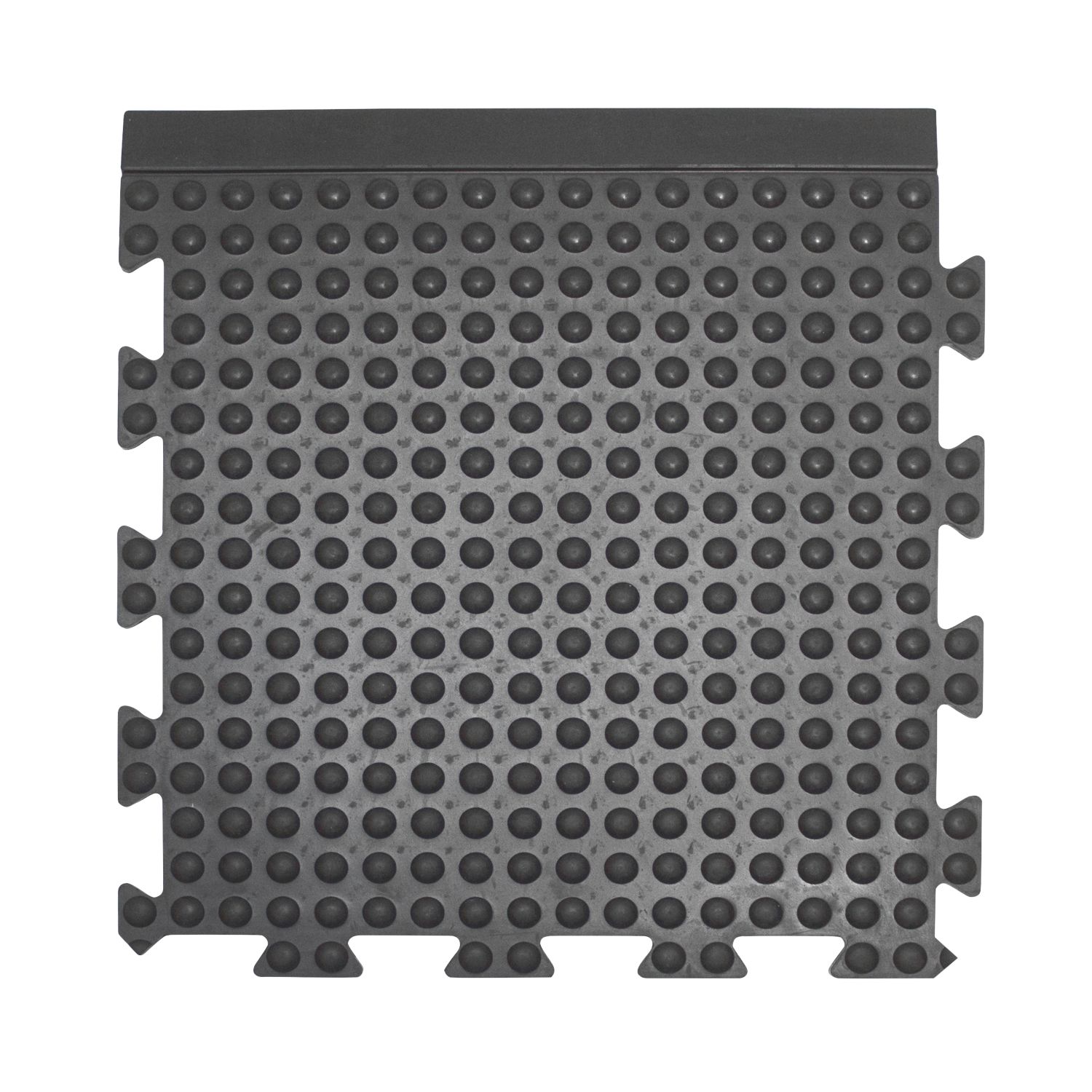 COBA Bubblemat Connect Anti-Fatigue Floor End Mat Black 0.5m x 0.5m x 14mm (621FV)