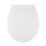 Swirl  Soft-Close with Quick-Release Slimline Toilet Seat Stainless Steel & Plastic White