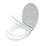 Swirl  Soft-Close with Quick-Release Toilet Seat Stainless Steel & Plastic White