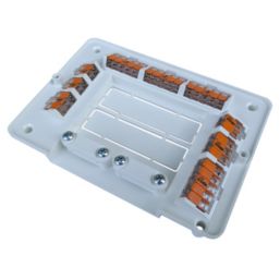 Wago 207-3309 25A 32-Terminal 2/3 or 5-Way Junction Box Set, Wiring Center 115mm x 155mm x 35mm