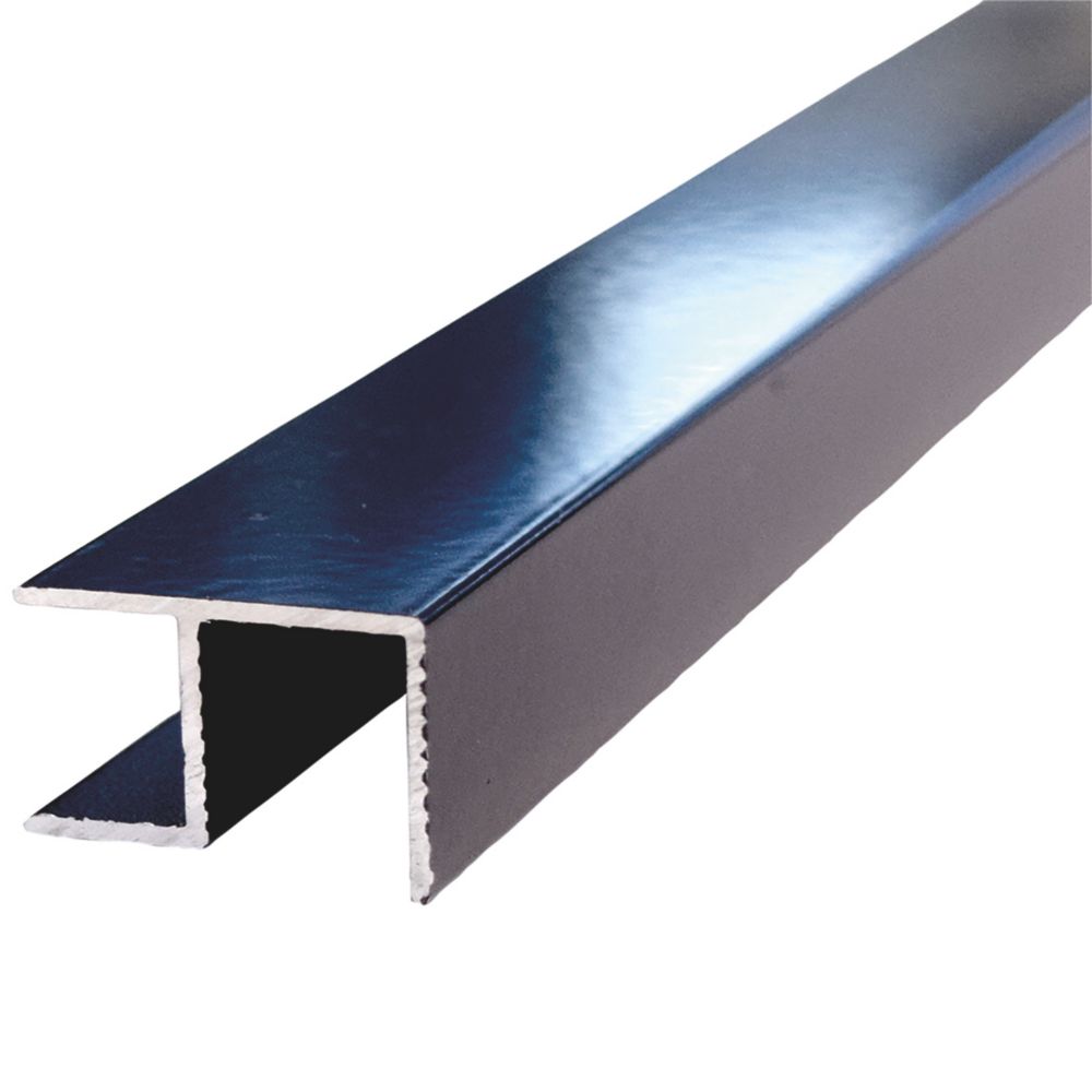 Multipanel Type 100 Flush Corner Black 2450mm x 11mm Screwfix