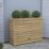 Forest Linear Rectangular Garden Planter Natural Timber 1200mm x 400mm x 911mm