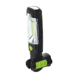 Luceco  Rechargeable LED Inspection Torch with Powerbank Green/Black 300lm
