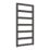 Reina 1100mm x 550mm 1255BTU Black Flat Designer Towel Radiator