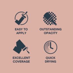 LickPro  2.5Ltr Pink 13 Vinyl Matt Emulsion  Paint