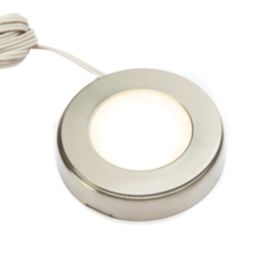 VEW Galaxy Round LED Cabinet Lights Steel 2.6W 182lm 3 Pack