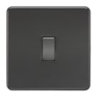 Knightsbridge  20A 1-Gang DP Control Switch Matt Black