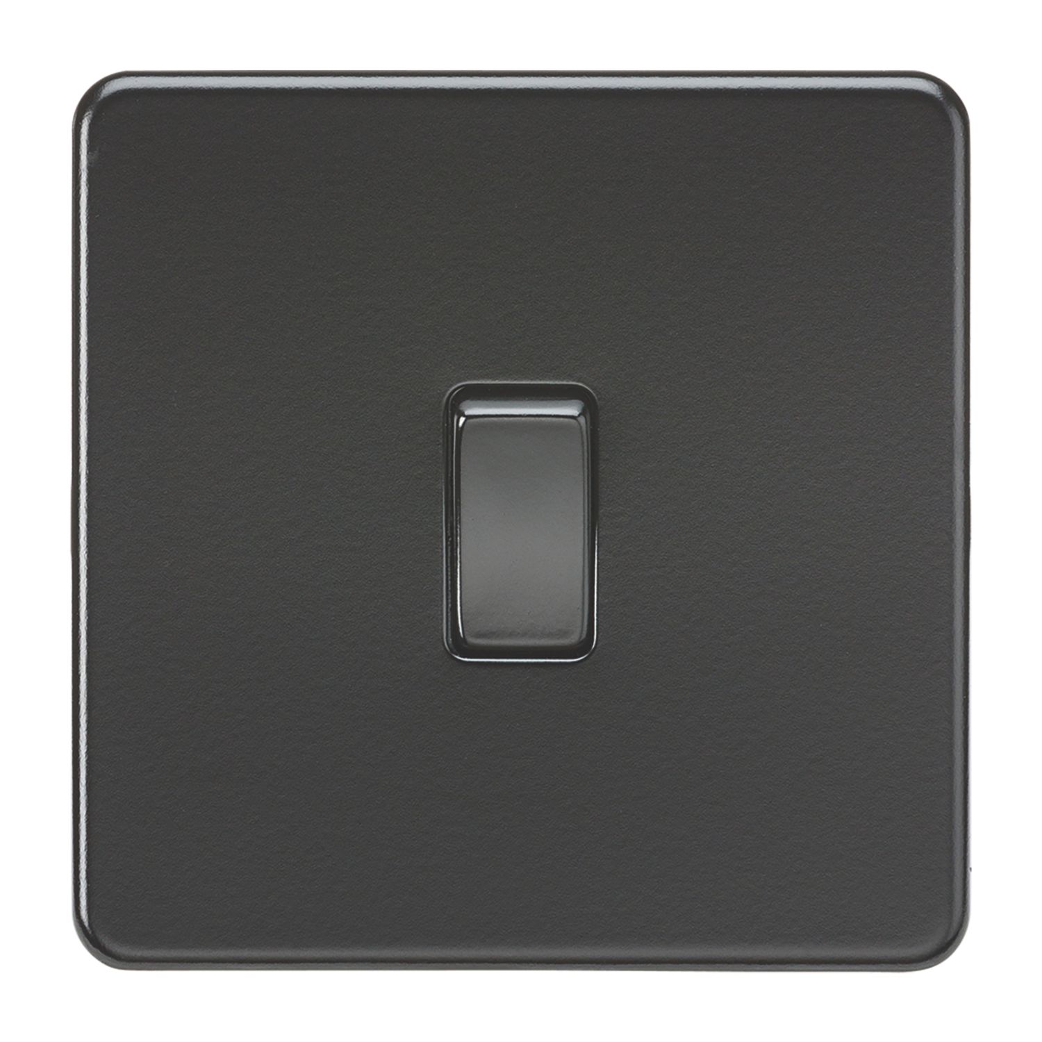 Knightsbridge 20A 1-Gang DP Control Switch Matt Black (621TY)