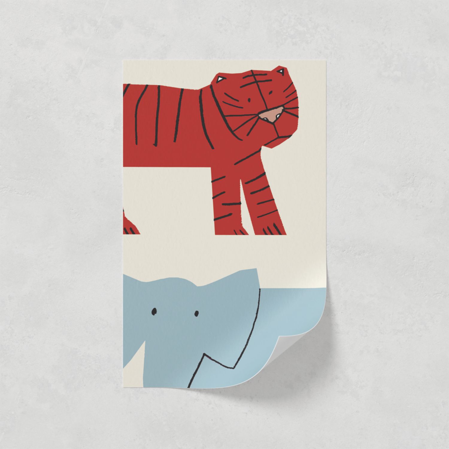 LickPro White Safari 02 Wallpaper Sample 0.18m x 0.29m (621VX)