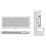 Flomasta 400mm x 1000mm 2284BTU White Type 11 Convector Radiator