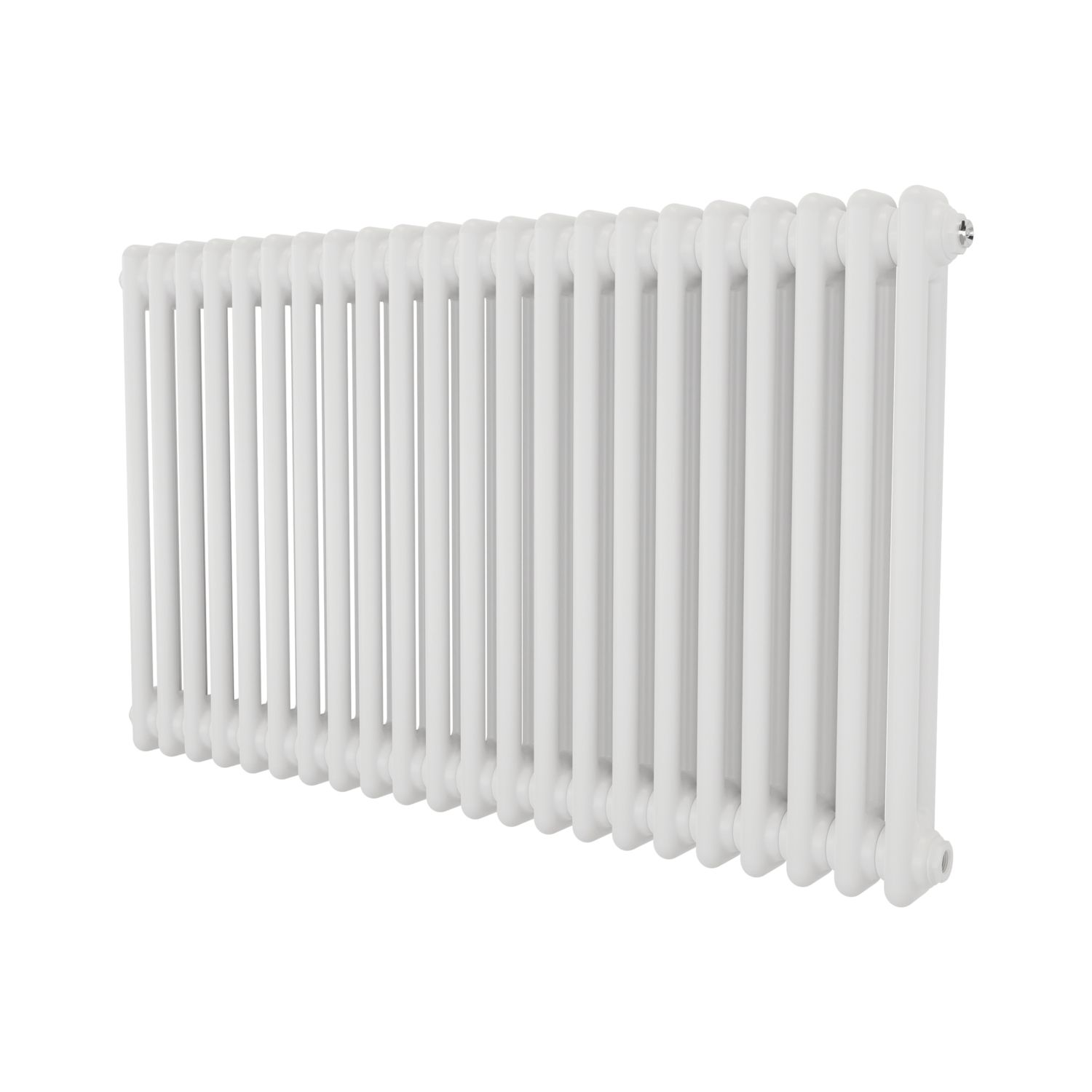 Azur 600mm x 1010mm 3297BTU White Horizontal 2 Column Radiator (621YR)