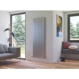 Ximax 1800mm x 595mm 3901BTU Silver Vertical Designer Radiator - Screwfix