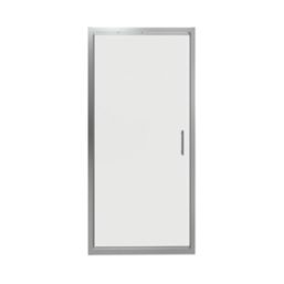 Essentials Framed Rectangular In-Fold Shower Door Chrome 800mm x 1850mm