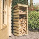 Rowlinson Narrow 1' 6" x 1' 6" (Nominal) Timber Log Store