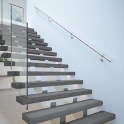 Rothley  Steel Handrail Kit Polished Silver 3600mm