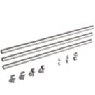 Rothley  Steel Handrail Kit Polished Silver 3600mm