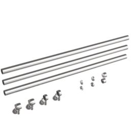 Rothley  Steel Handrail Kit Polished Silver 3600mm