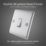 British General Nexus Metal 20A 16AX 1-Gang 2-Way Light Switch  Brushed Steel  3 Pack