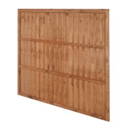 Forest Vertical Board Closeboard  Fence Panels Golden Brown 6' x 5' 6" Pack of 20