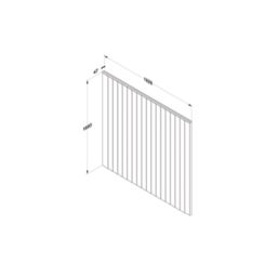Forest Vertical Board Closeboard  Fence Panels Golden Brown 6' x 5' 6" Pack of 20