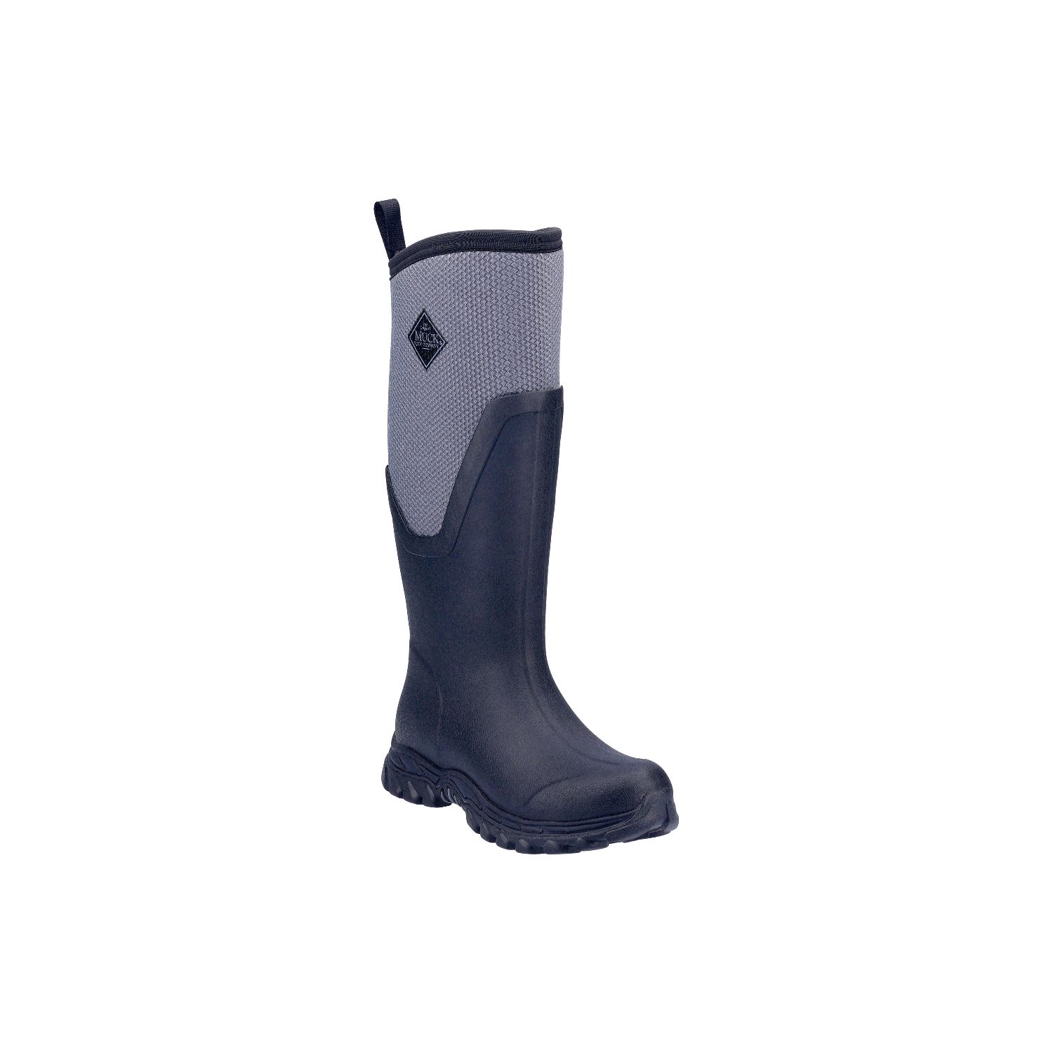 Muck Boots Arctic Sport II Tall Size 5 Womens Black/Grey Non Safety Wellies (622JT)