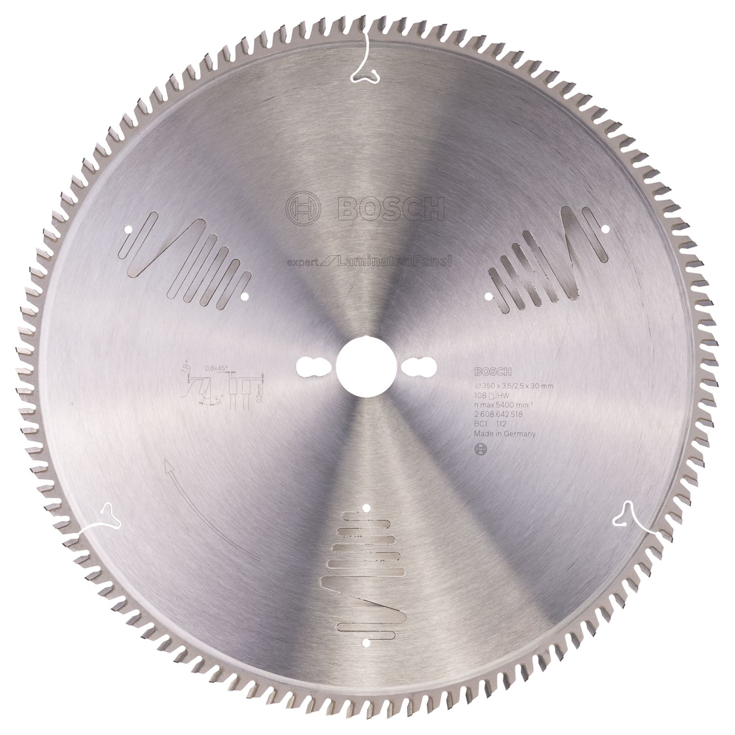 Bosch Expert Laminate Panel Circular Saw Blade 350mm x 30mm 108T (622KP)
