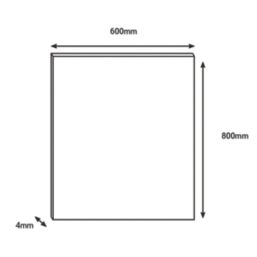 Wilsonart Tessera Yellow Splashback 600mm x 800mm x 4mm