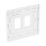 British General Nexus Grid 2-Module Grid Faceplate White