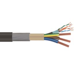 Time EV-Ultra Black  3-Core 16mm² & Cat 5e 4-Pair Armoured EV Charging Cable 1m Coil