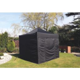 Mini Marquees  10' x 10' (Nominal) Hip Fabric Gazebo Black