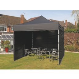 Mini Marquees  10' x 10' (Nominal) Hip Fabric Gazebo Black