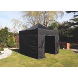 Mini Marquees  10' x 10' (Nominal) Hip Fabric Gazebo Black