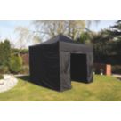 Mini Marquees  10' x 10' (Nominal) Hip Fabric Gazebo Black