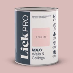 LickPro Max+ 1Ltr Pink 05 Matt Emulsion  Paint