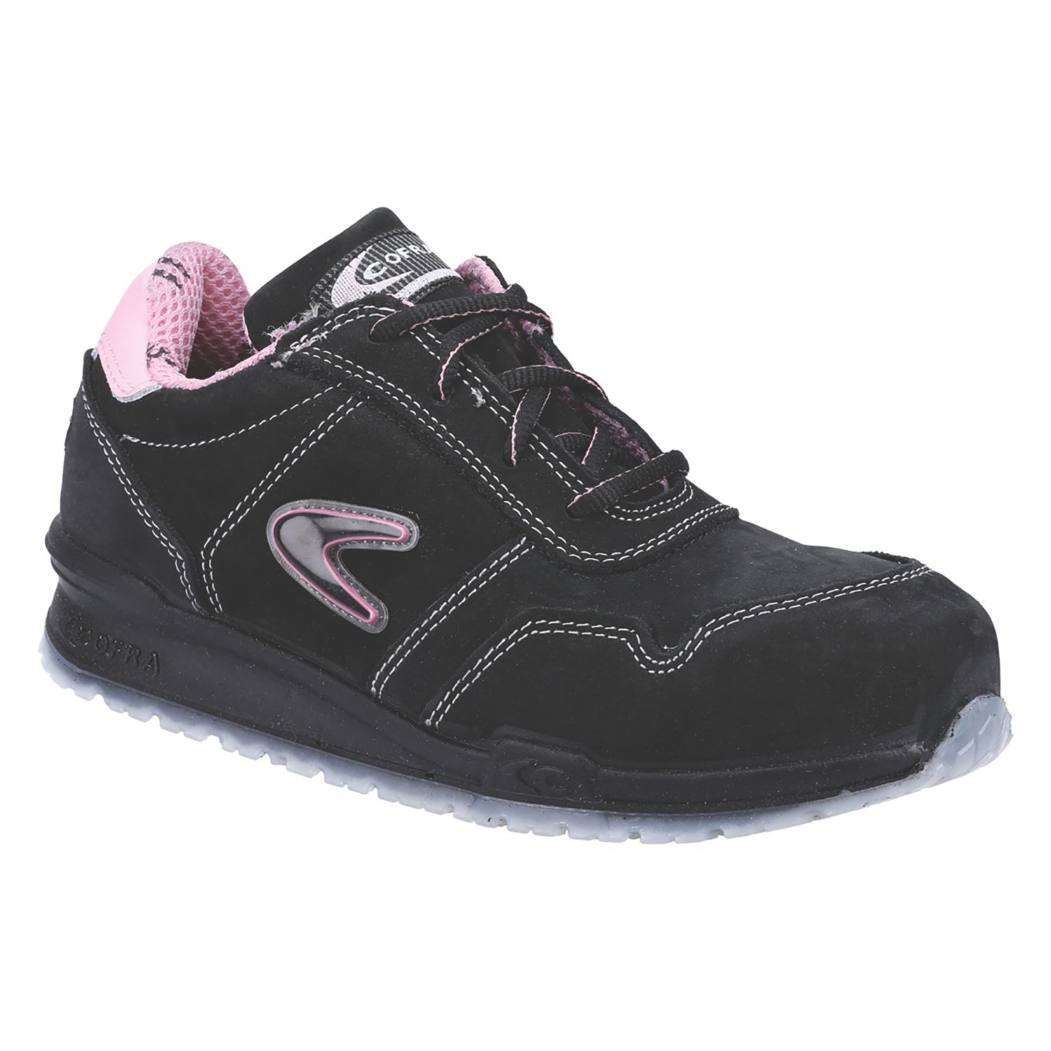 Cofra Alice Size 4 Womens Black Water-Resistant Safety Trainers (622XG)