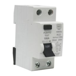 MK Sentry H9600S 100A 30mA 2-Pole B Curve  RCD
