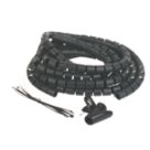 Philex 5 x 8mm Black Cable Tidy 2m