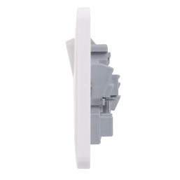 Schneider Electric Lisse 13A 2-Gang SP Switched Plug Socket White