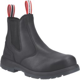 Hunter  Size 7 Womens Black Water-Resistant Steel Toe Cap Safety Dealer Boots