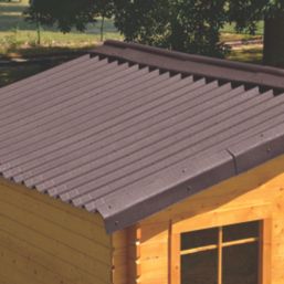 Onduline Brown Corrugated Bitumen Ridge Piece 1000mm x 420mm